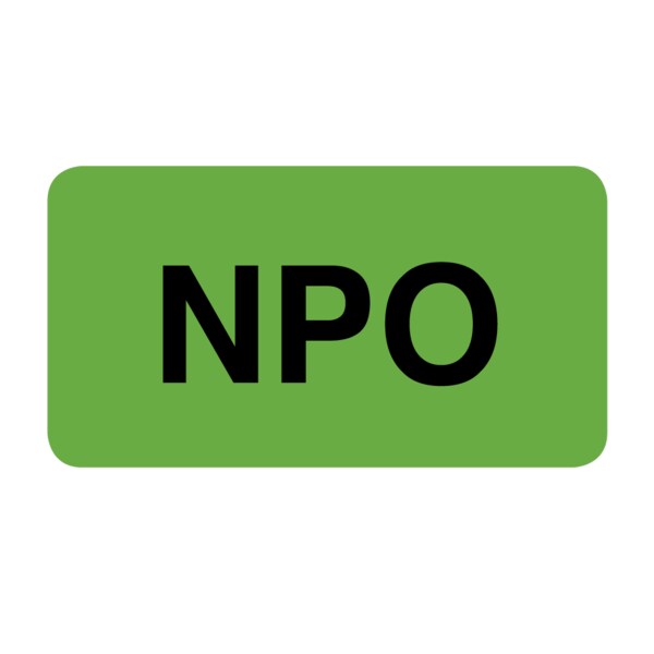 Nevs Label, NPO 7/8" x 1-5/8" Flr Green w/Black VW-0061 - main